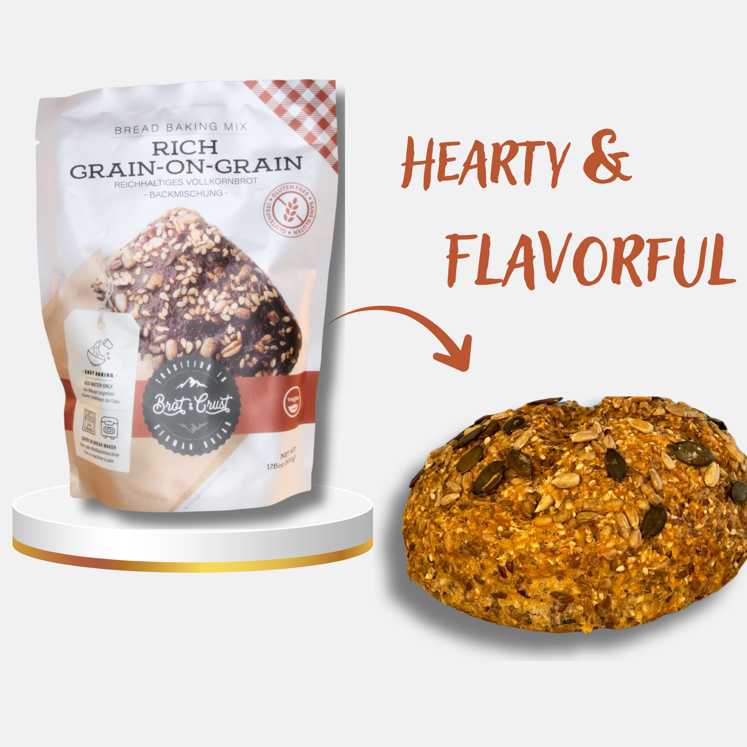 Rich Grain-on-Grain Bread Baking Mix - Gluten Free
