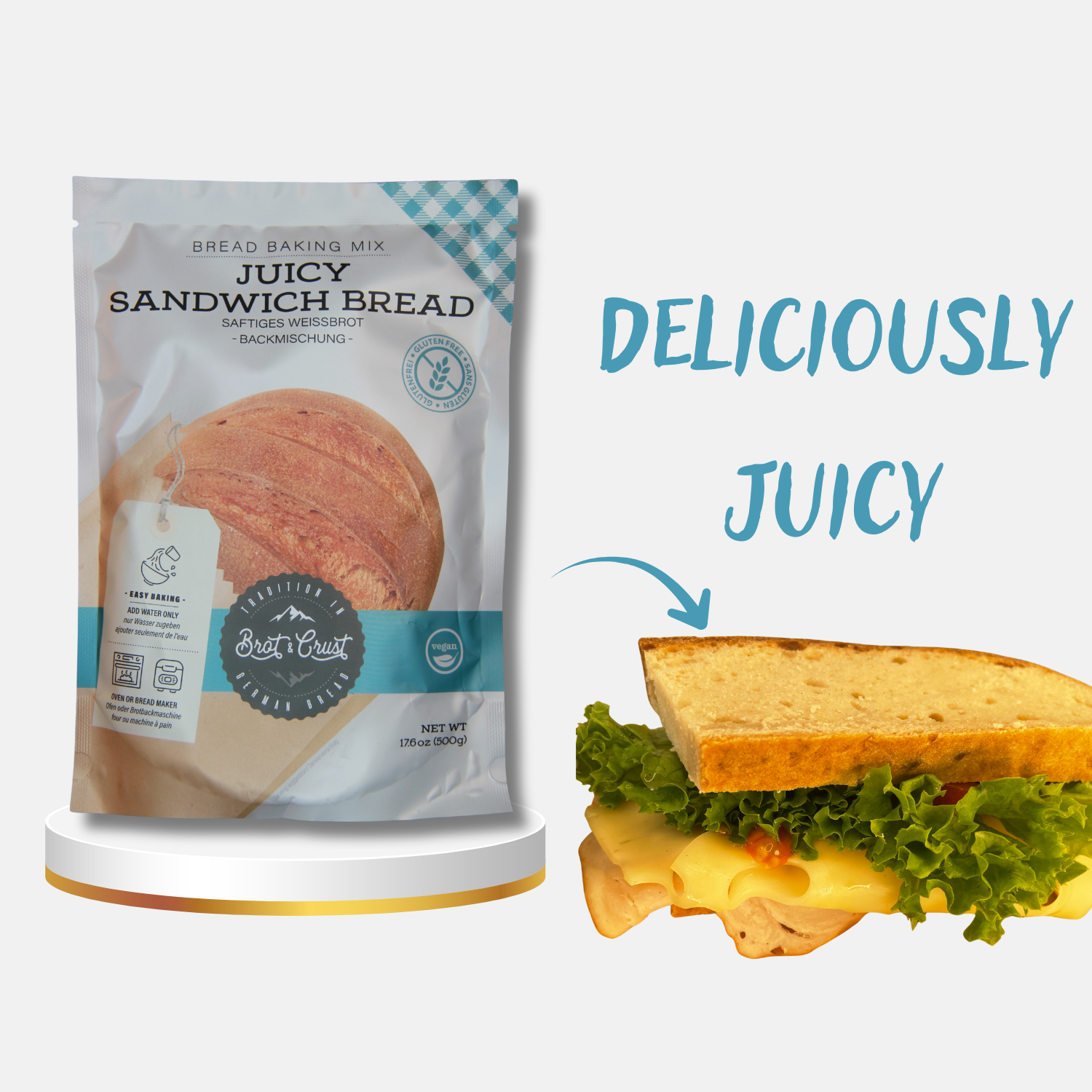 Juicy Sandwich Bread Baking Mix - Gluten Free