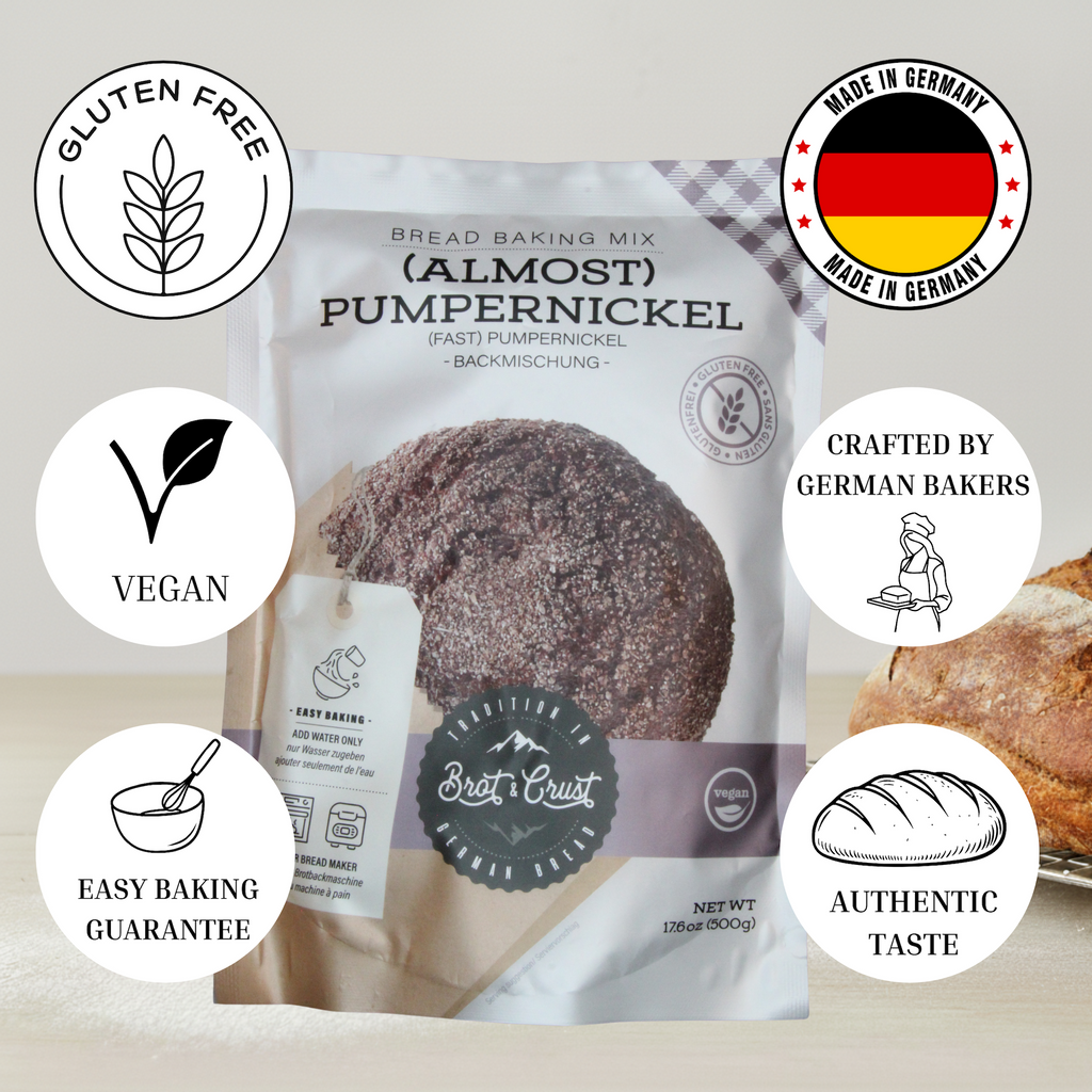 German pumpernickel style gluten-free bread mix product highlights
