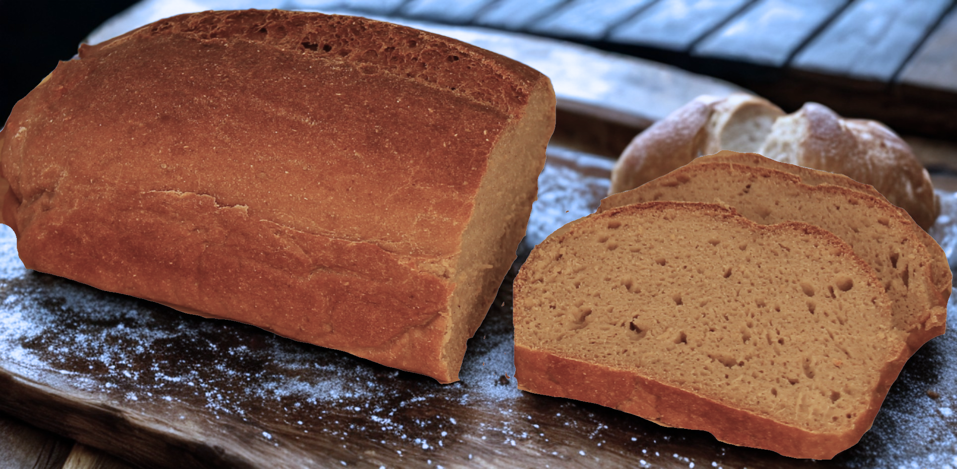 Loaf of gluten free rye bread from brot & crust