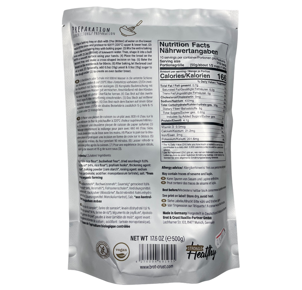 German Farmer's Bread Baking Mix - Gluten Free