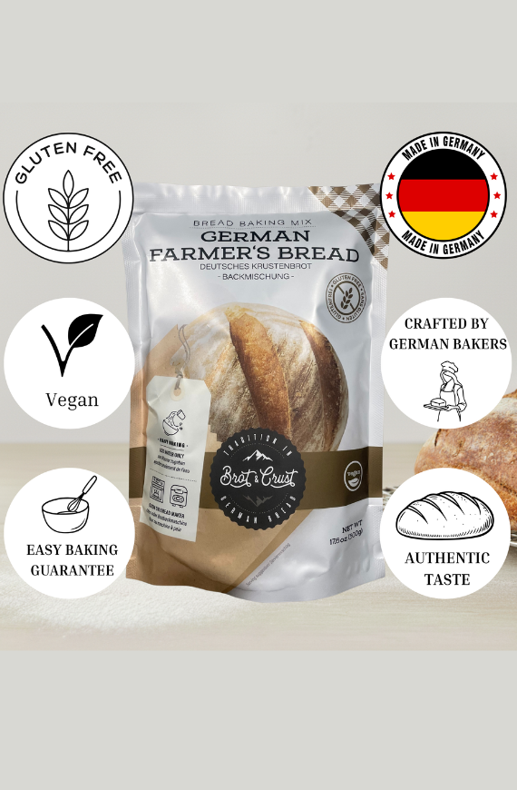 Gluten, free, German, farmers bread mix highlights