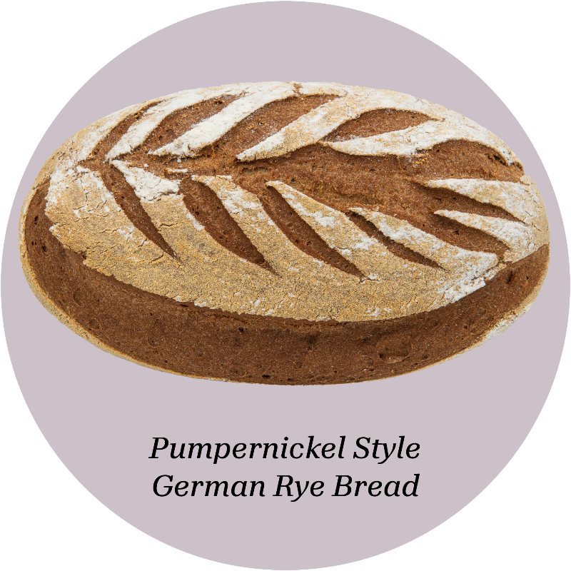 Pumpernickel style, German gluten-free bread