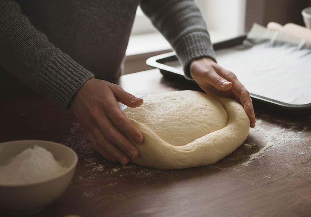 knead dough for gluten-free baking