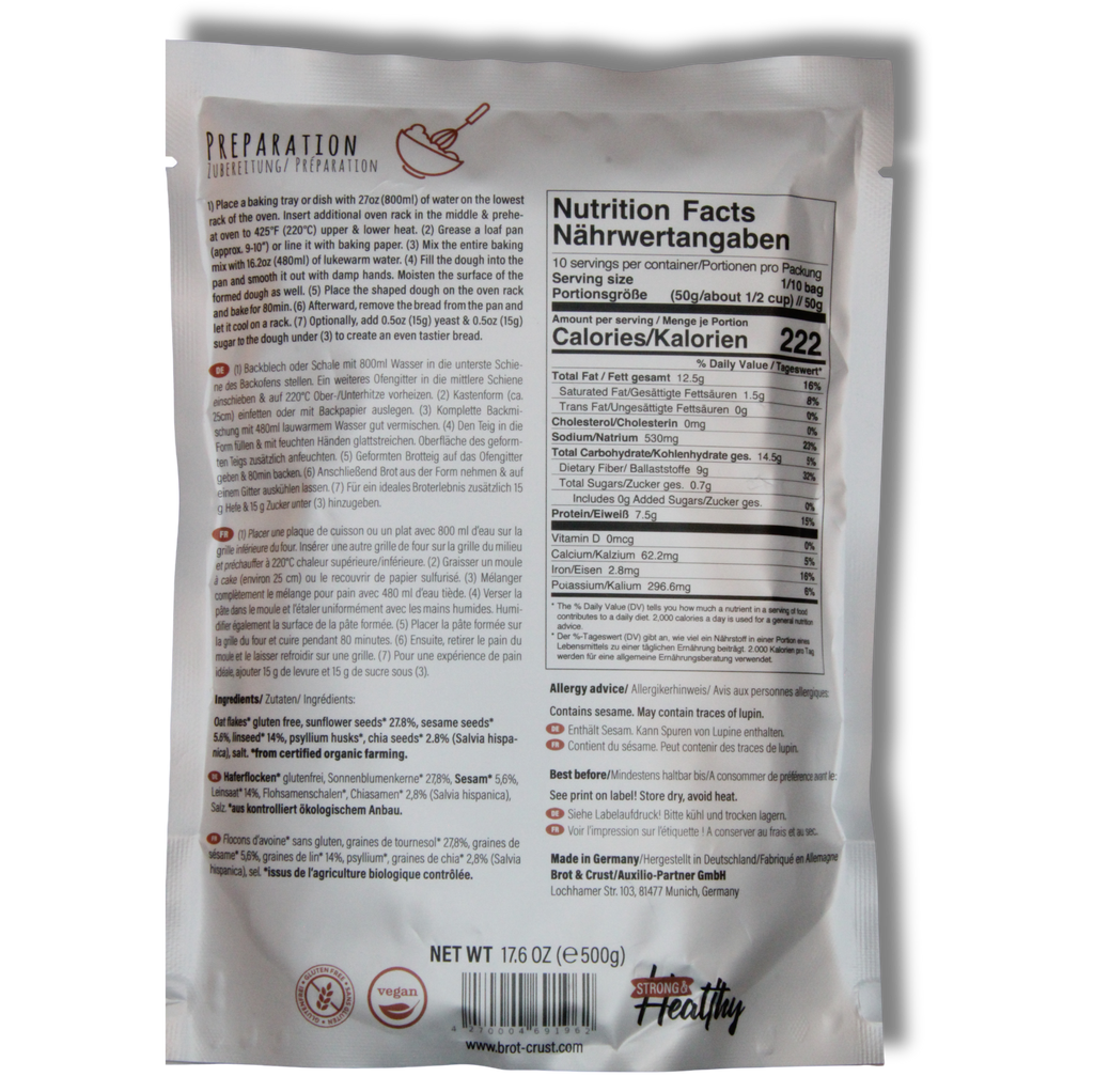 Rich Grain-on-Grain Bread Baking Mix - Gluten Free