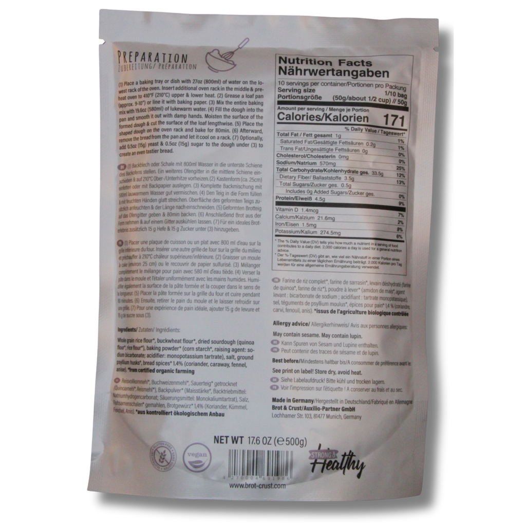 (Almost) Pumpernickel Bread Baking Mix - Gluten Free