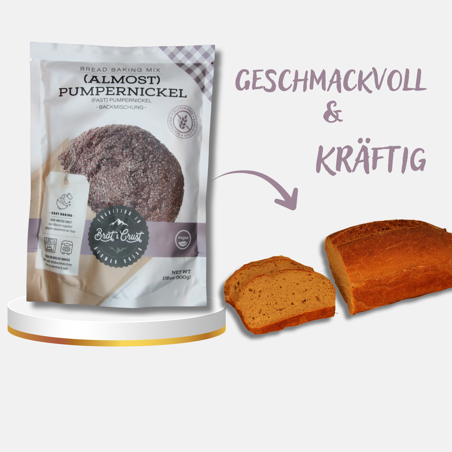 (Almost) Pumpernickel Bread Baking Mix - Gluten Free