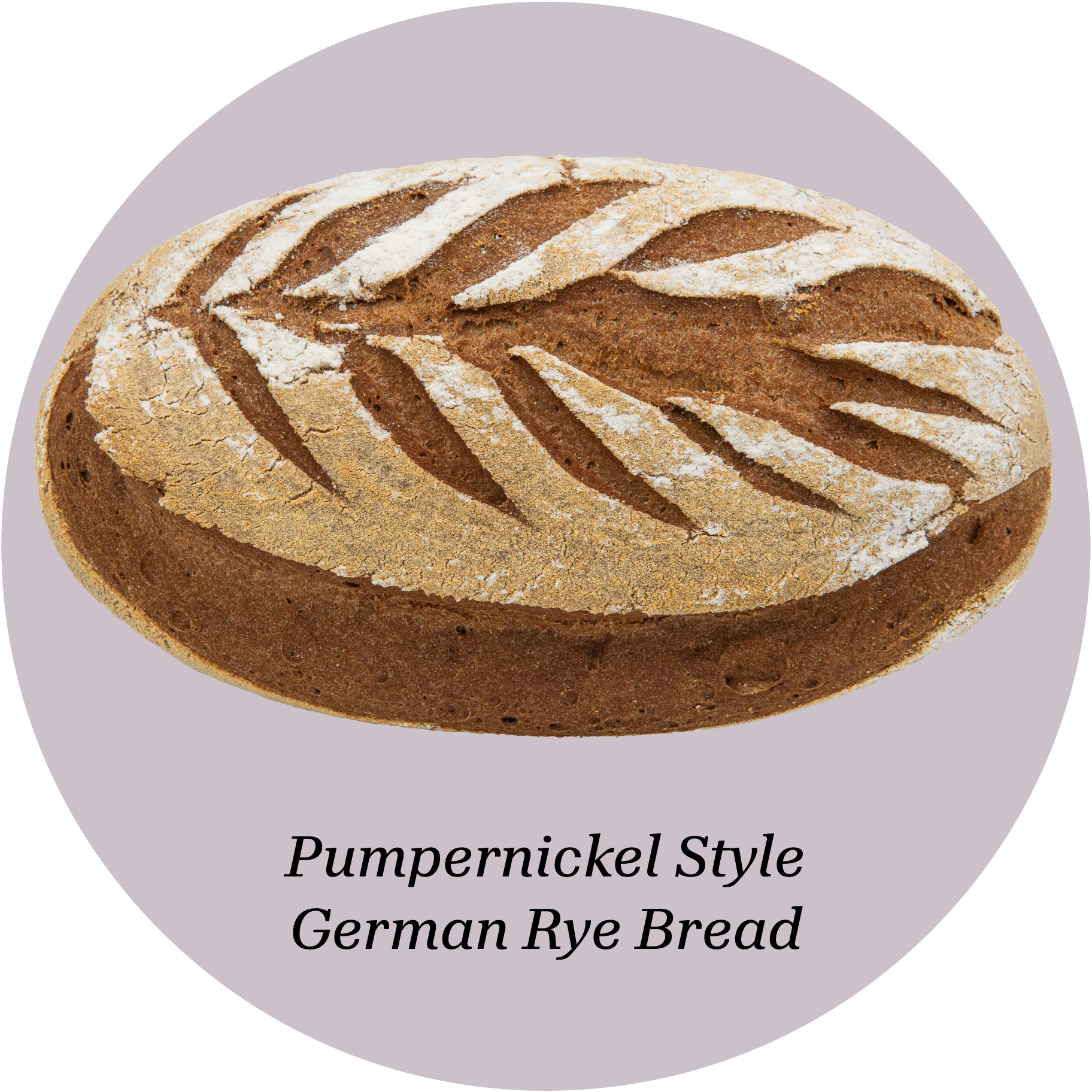 Pumpernickel style German gluten free rye bread