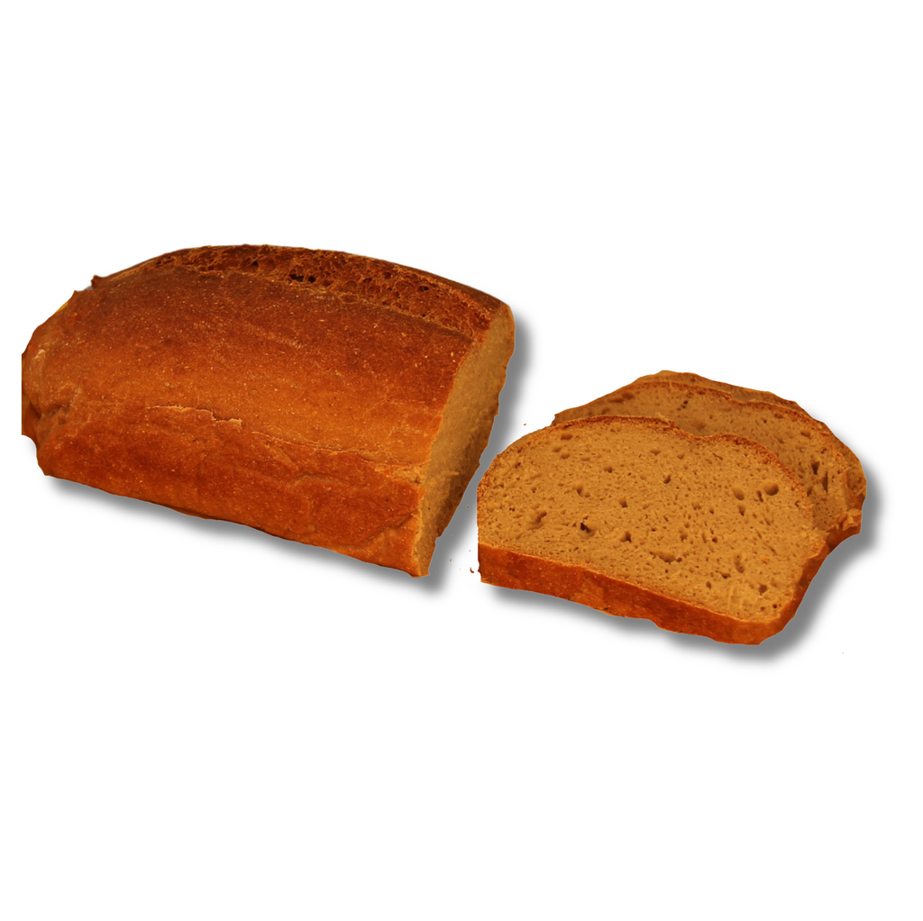 Gluten free pumpernickel bread loaf