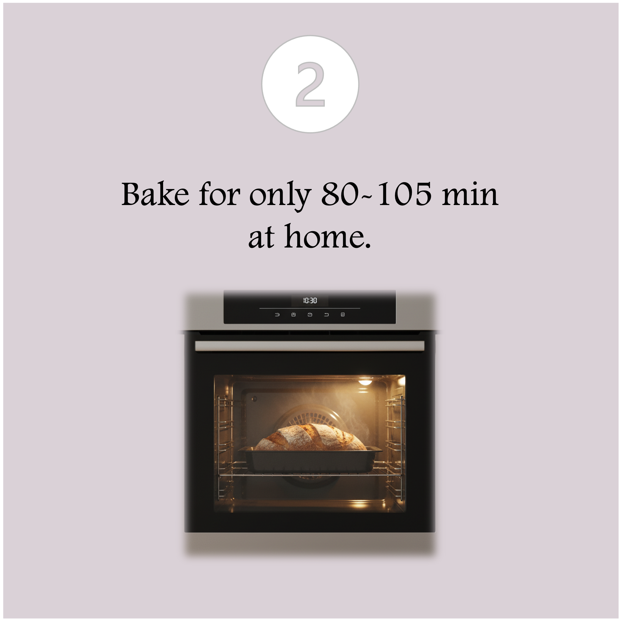 Oven with gluten free bread baking from Brot & Crust inside