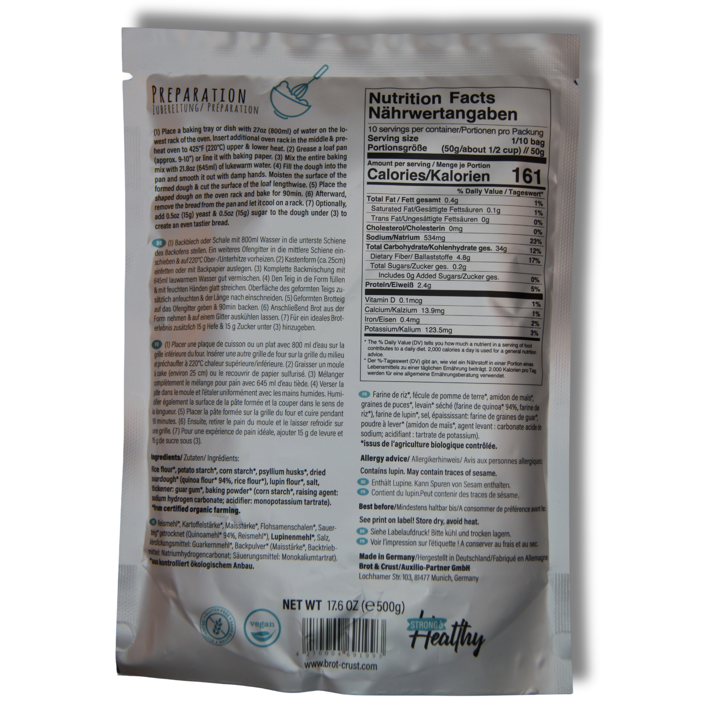 Juicy Sandwich Bread Baking Mix - Gluten Free